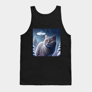 Scared British Shorthair Tank Top